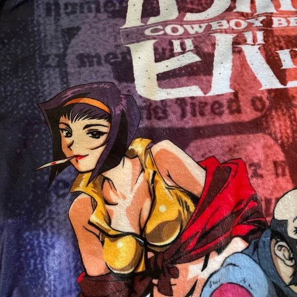 Cowboy Bebop Group CB Sessions Lightweight Ultra Soft Vibrant Throw 42”X60” EUC